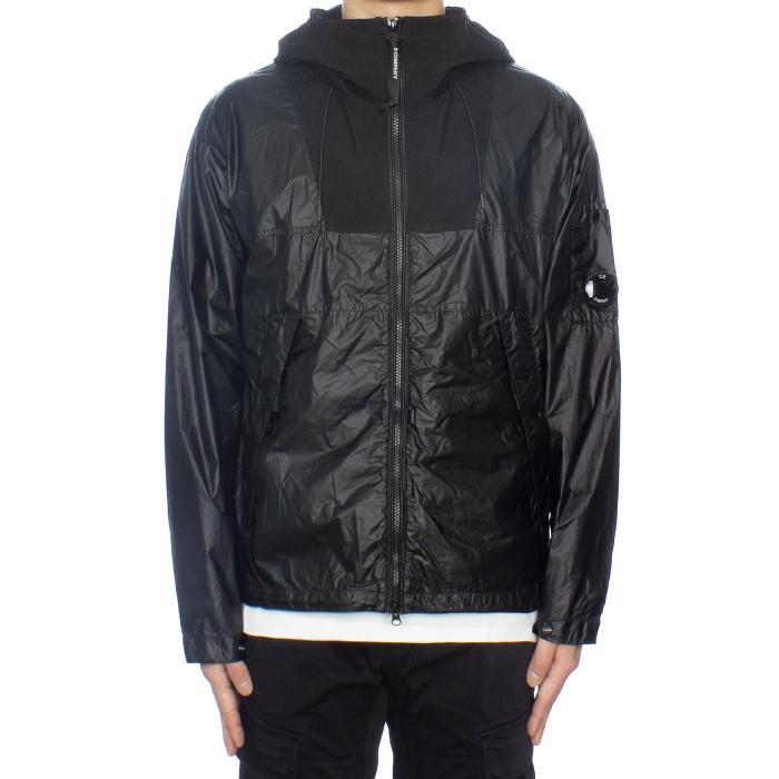 CP Company Hooded Mixed Lens Jacket Black Men’s Outerwear