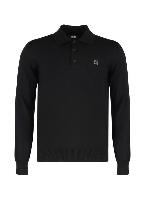 FENDI Wool Polo Shirt T-Shirt FZC167 AU84 F0QA1