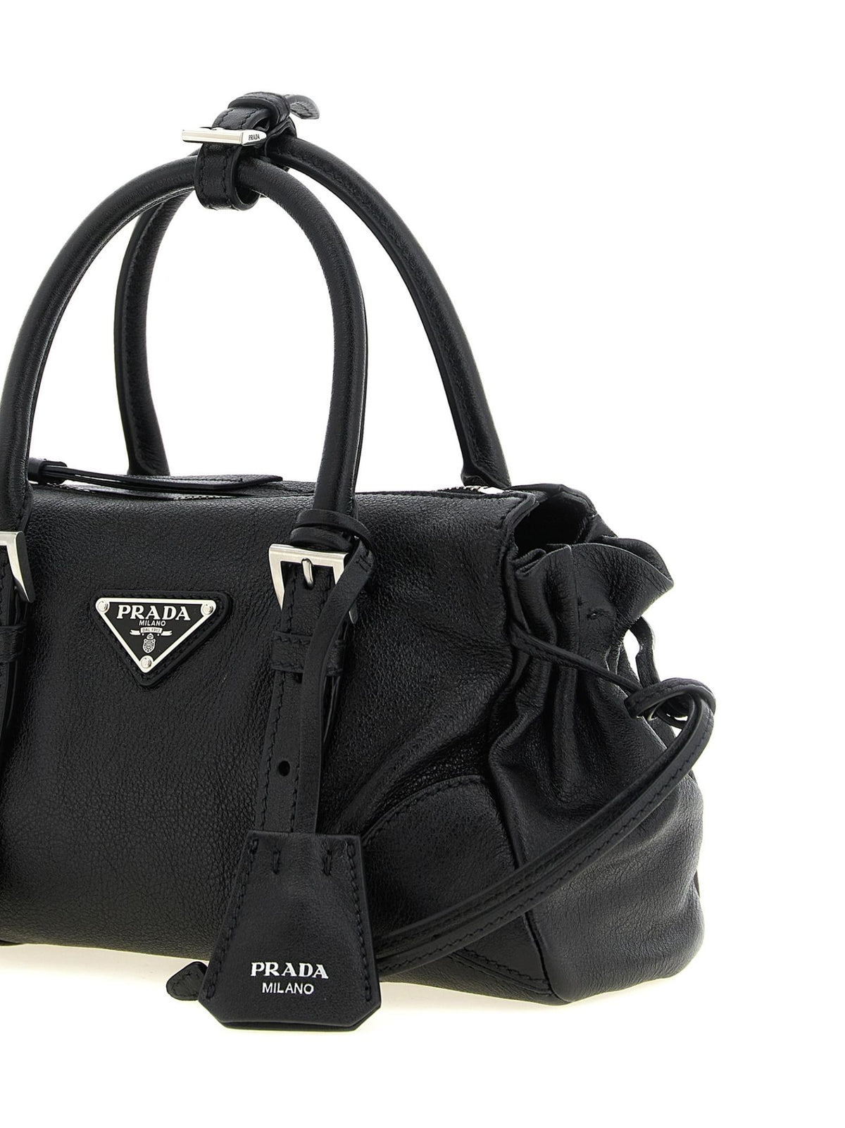 PRADA Black Vela Nylon Tote Bag