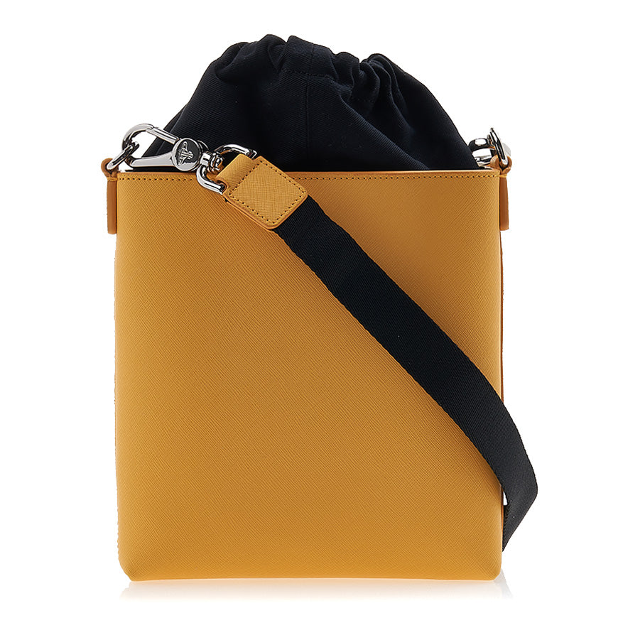 Vivienne Westwood Saffiano Drawstring Crossbody Bag for Women