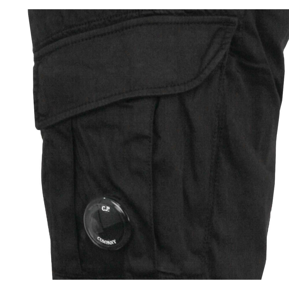 CP Company Lens Cargo Shorts Black Cotton Men’s