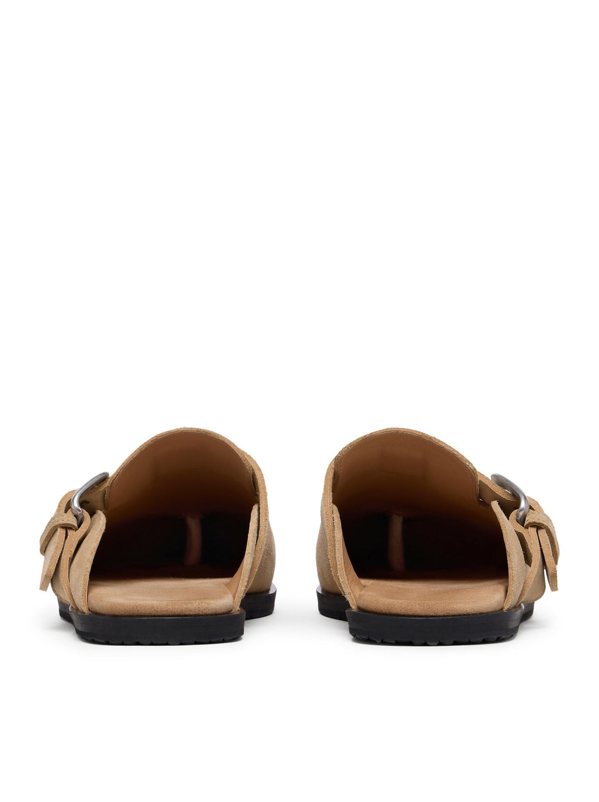 Maison Margiela Pale Khaki Leather Mules Slippers Men