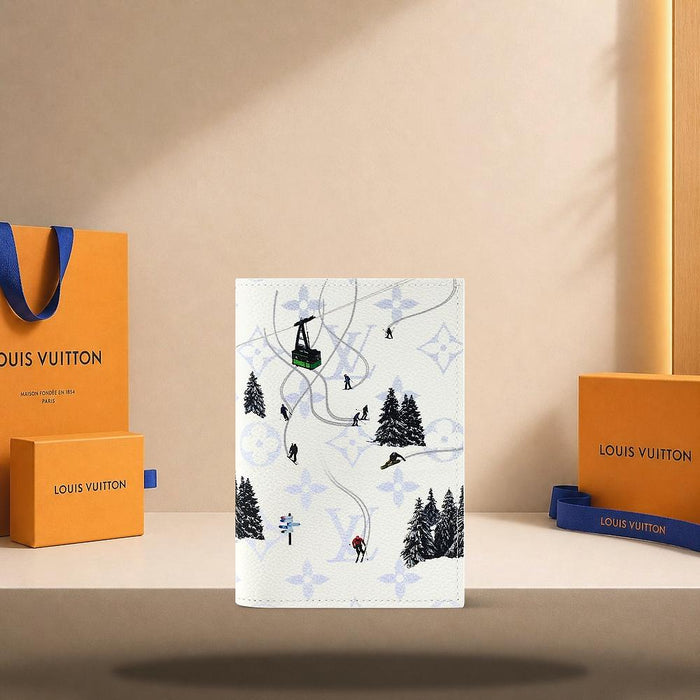 Louis Vuitton Ski White Passport Cover Wallet M27064