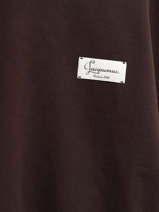 JACQUEMUS Dark Brown Long-Sleeve Sweatshirt