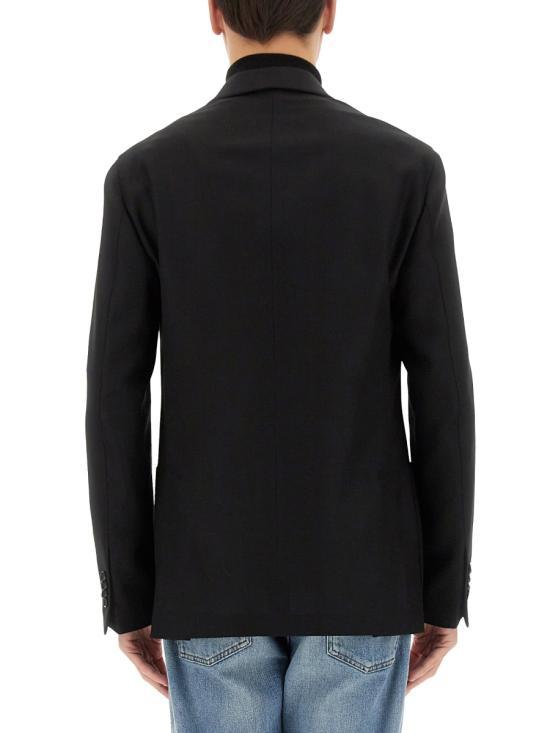 LARDINI Mens Suit Jacket ES949EESIF64504999 BLACK DOM