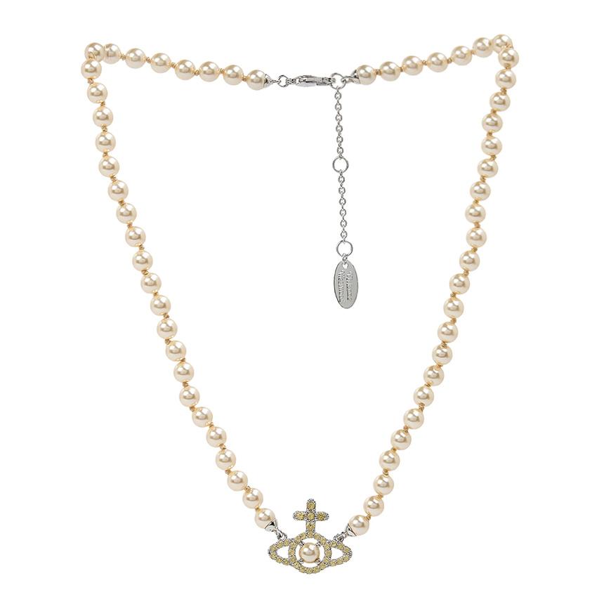 Vivienne Westwood Olympia Pearl Necklace for Women 6301011P P643