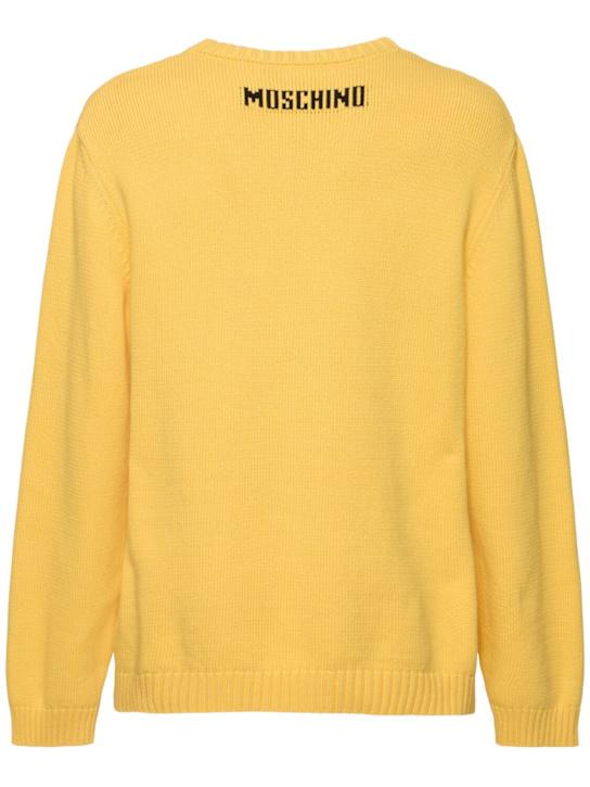 Moschino Black Wool Round Neck Sweater for Men AEF251ZZ09150207 AEF0028