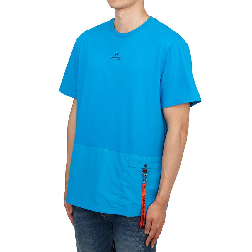 Parajumpers Clint Men’s Short Sleeve T-Shirt Blue Jewel