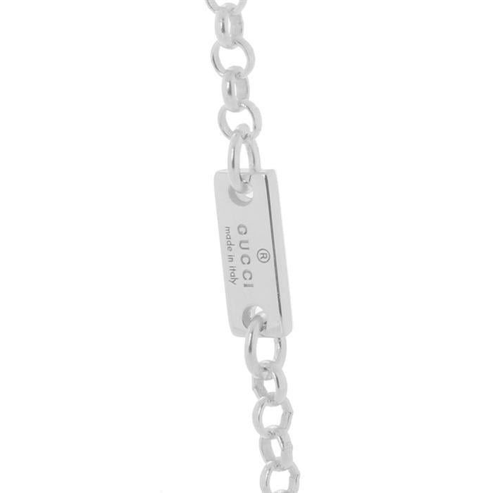 GUCCI Blind for Love Pendant Necklace Silver Jewelry