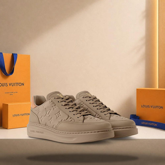 Louis Vuitton Beverly Hills Sneakers Taupe Brown Low-Top