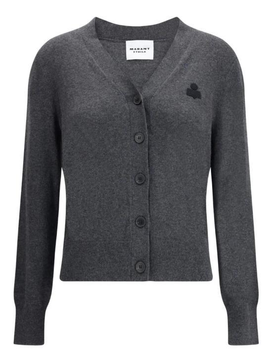 Isabel Marant Anthracite Wool Knit Cardigan CA0115 FAC1 L17E02