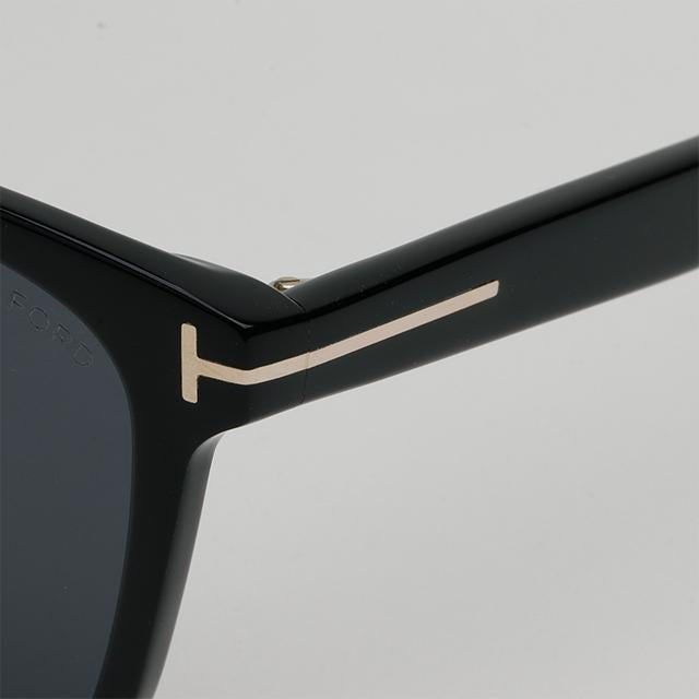 TOM FORD Black Square Acetate Sunglasses Asian Fit Unisex TF1136K 01A