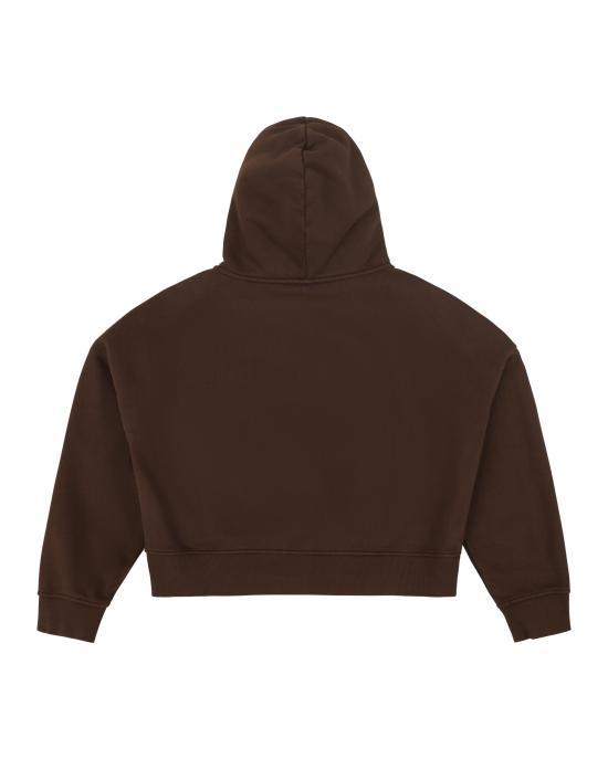 Les Benjamins Brown Hooded Sweatshirt Women’s LEBM 252PRJP 015