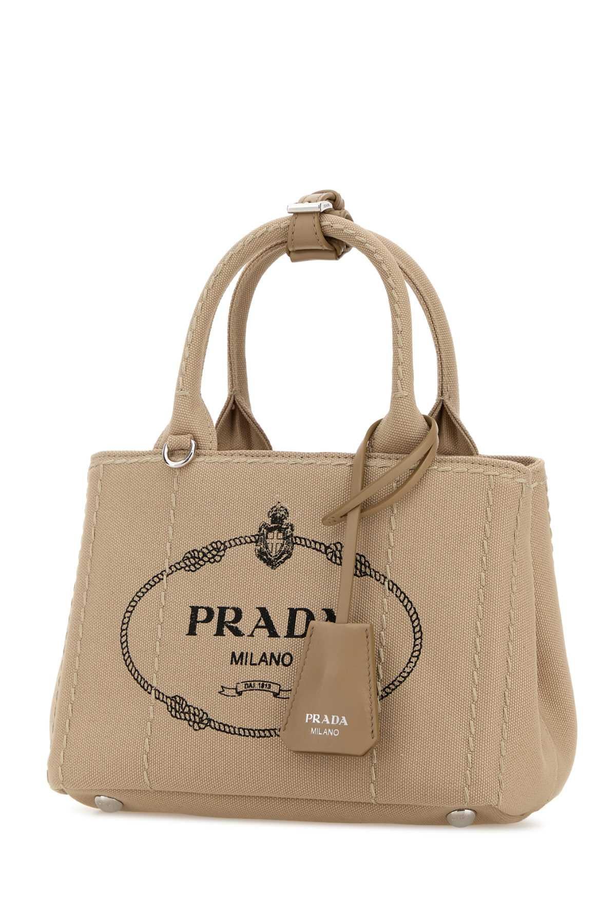 PRADA Red Leather Structured Tote Bag