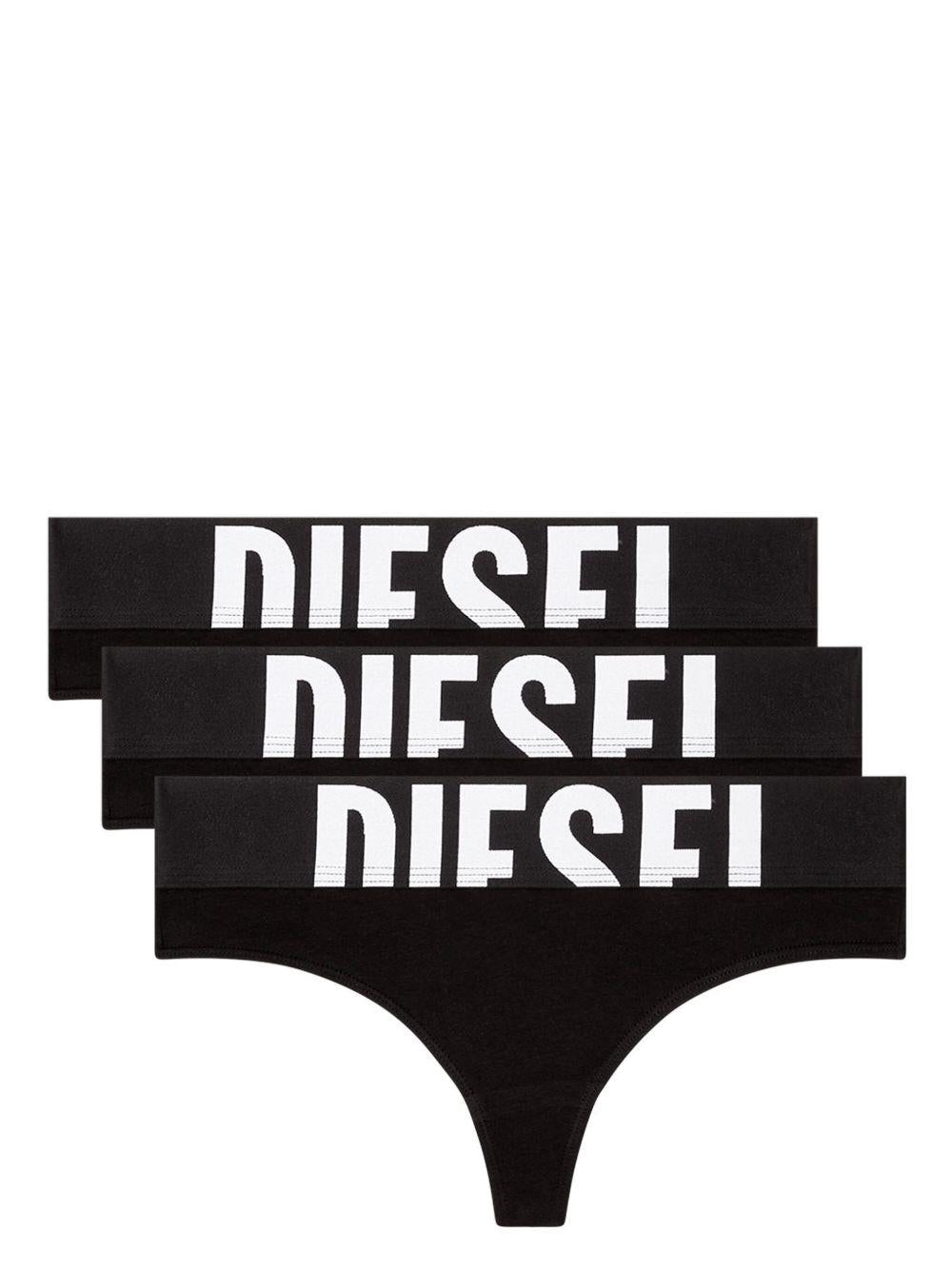 DIESEL Blue Cotton Stretch Underwear Set
