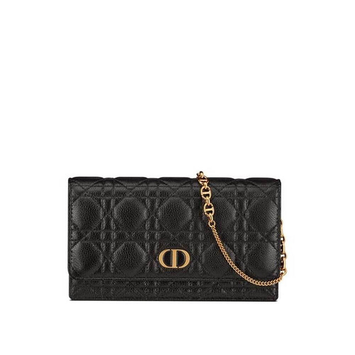 DIOR Caro Crystal Chain Clutch Shoulder Bag S4204UHNN 900