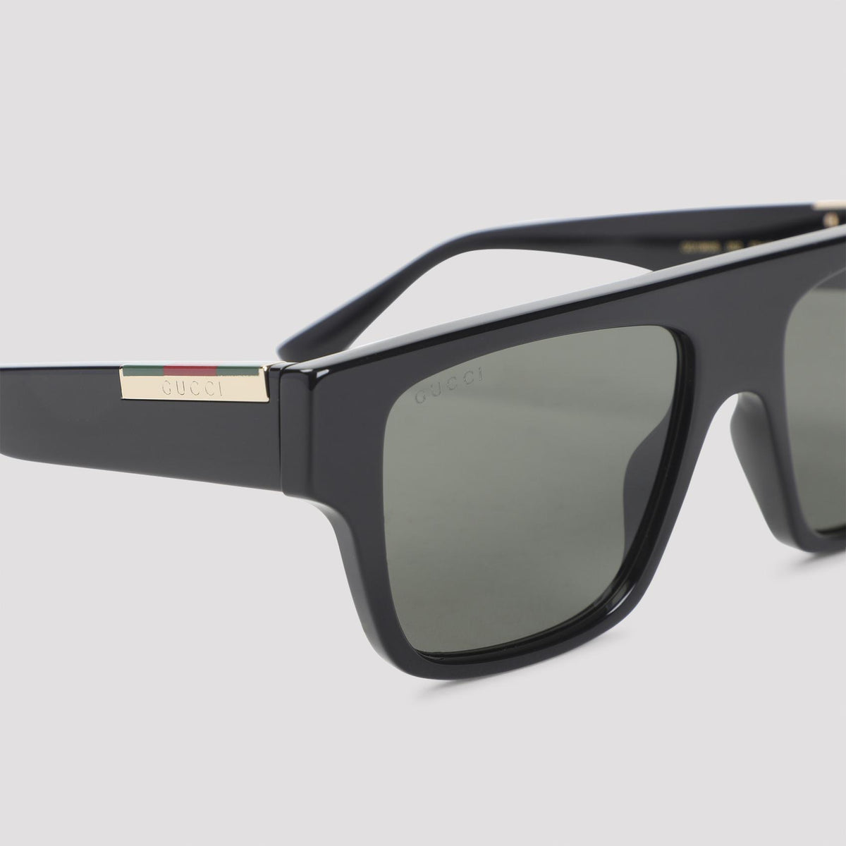 GUCCI Black Acetate Square Sunglasses