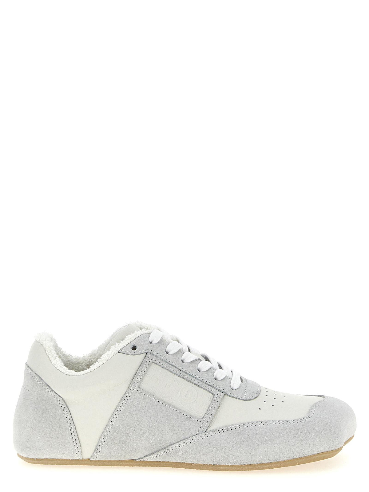 Maison Margiela White Leather Low-Top Sneakers