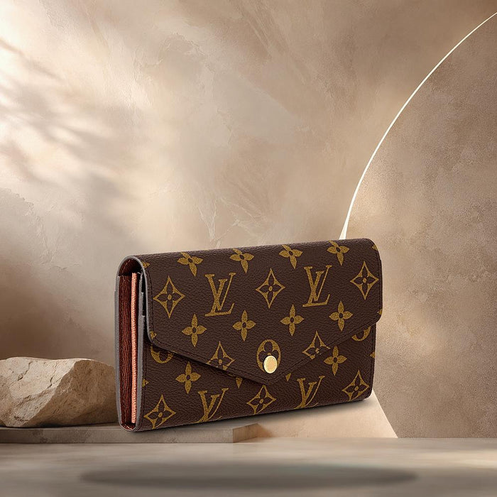 Louis Vuitton Brown Sarah Wallet Bifold Wallet