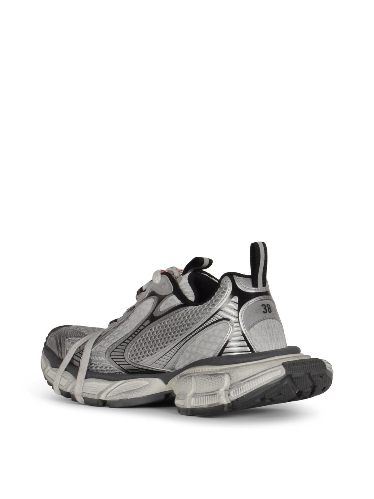 BALENCIAGA White Leather Low-Top Sneakers
