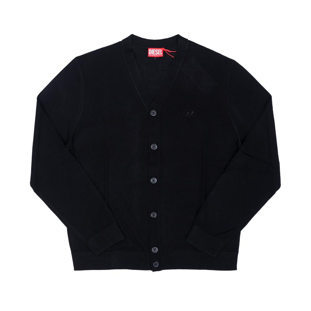 DIESEL Men’s Cardigan Cutout Oval D Logo Knit A17443 0DCCH 9XX