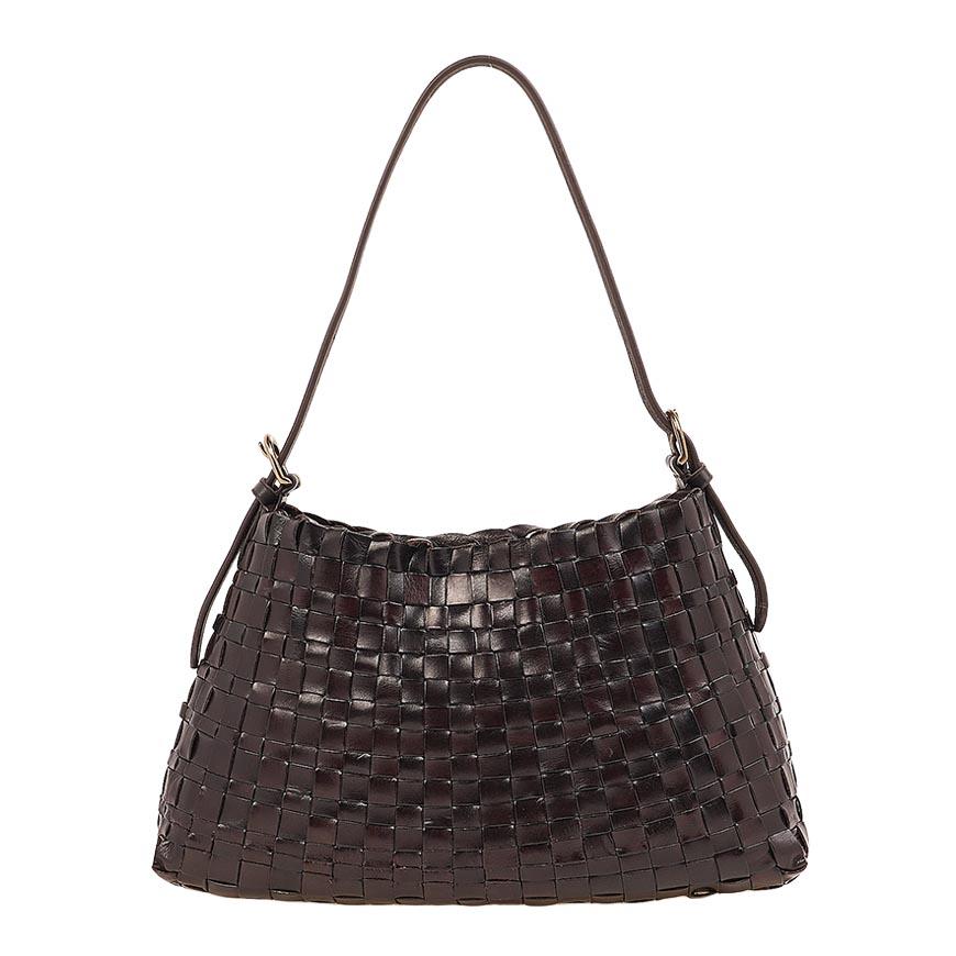Dragon Diffusion Women's Hobo Shoulder Bag 8170 DK BROWN
