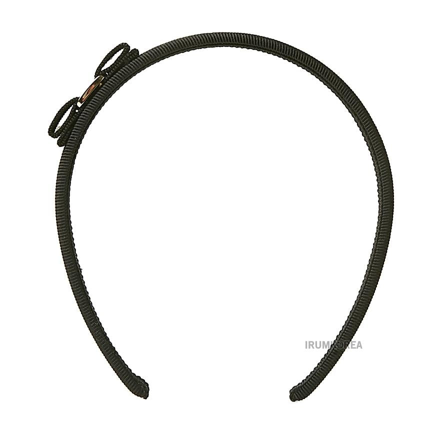 Ferragamo Vara Bow Hairband Black Gold Women’s Hair Accessory