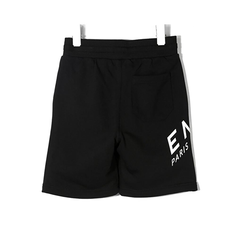 GIVENCHY Black Logo Cotton Training Half Shorts for Women