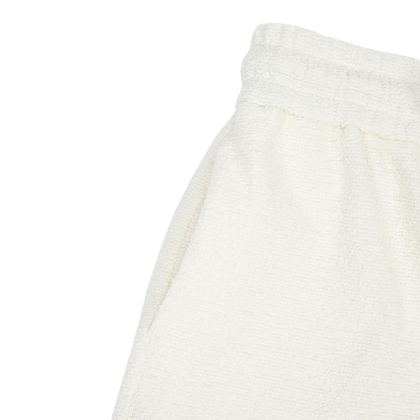 Moncler Women’s Cotton Blend Logo Trim Short Shorts White