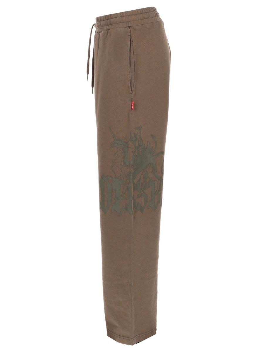 DIESEL Black Cropped Trousers for Men