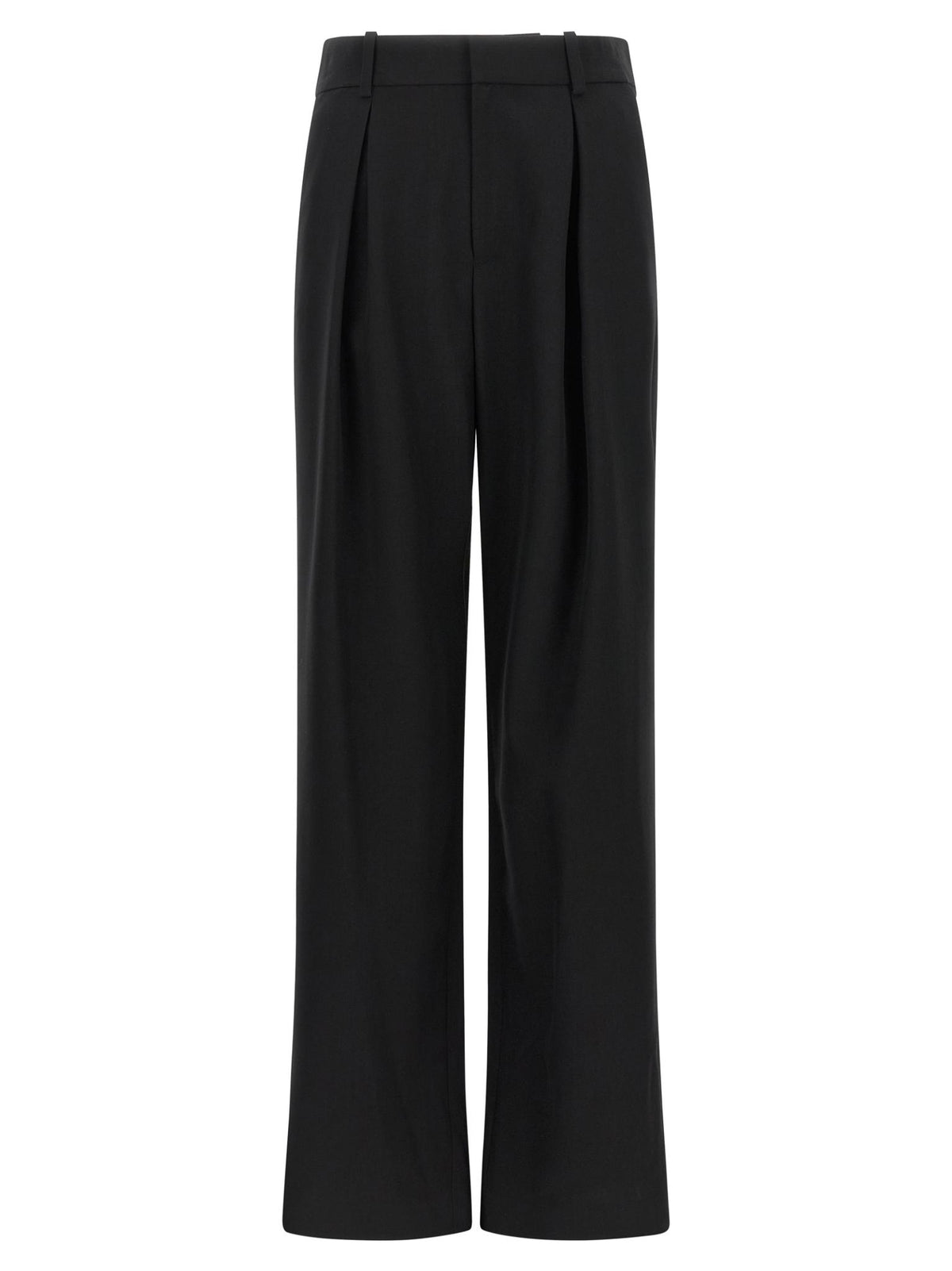 Maison Margiela Black Wool Classic Trousers for Women