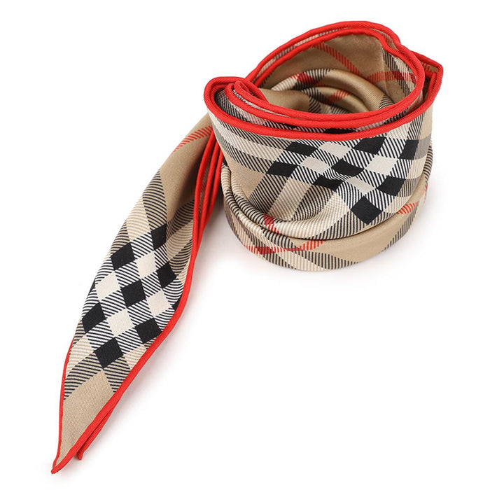 BURBERRY Check Silk Scarf 8116998