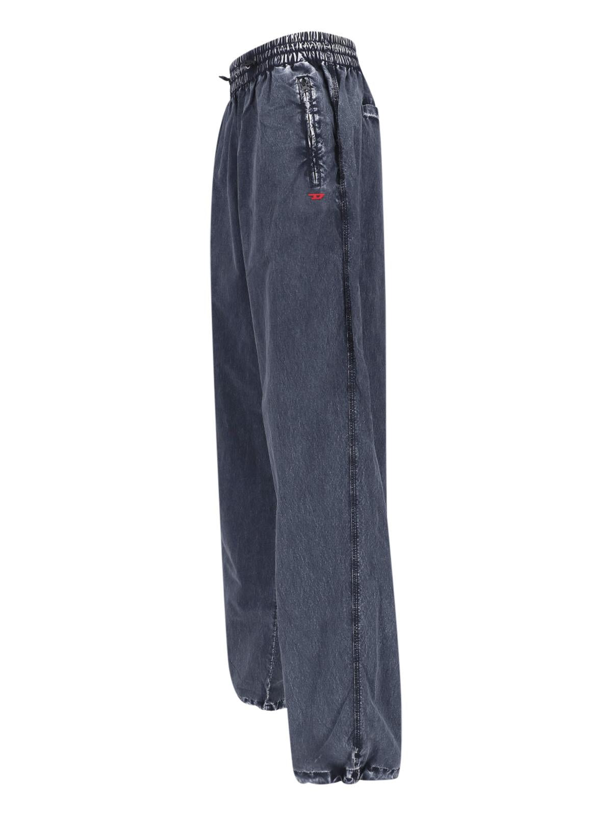 DIESEL Black Cropped Trousers Women’s Pants