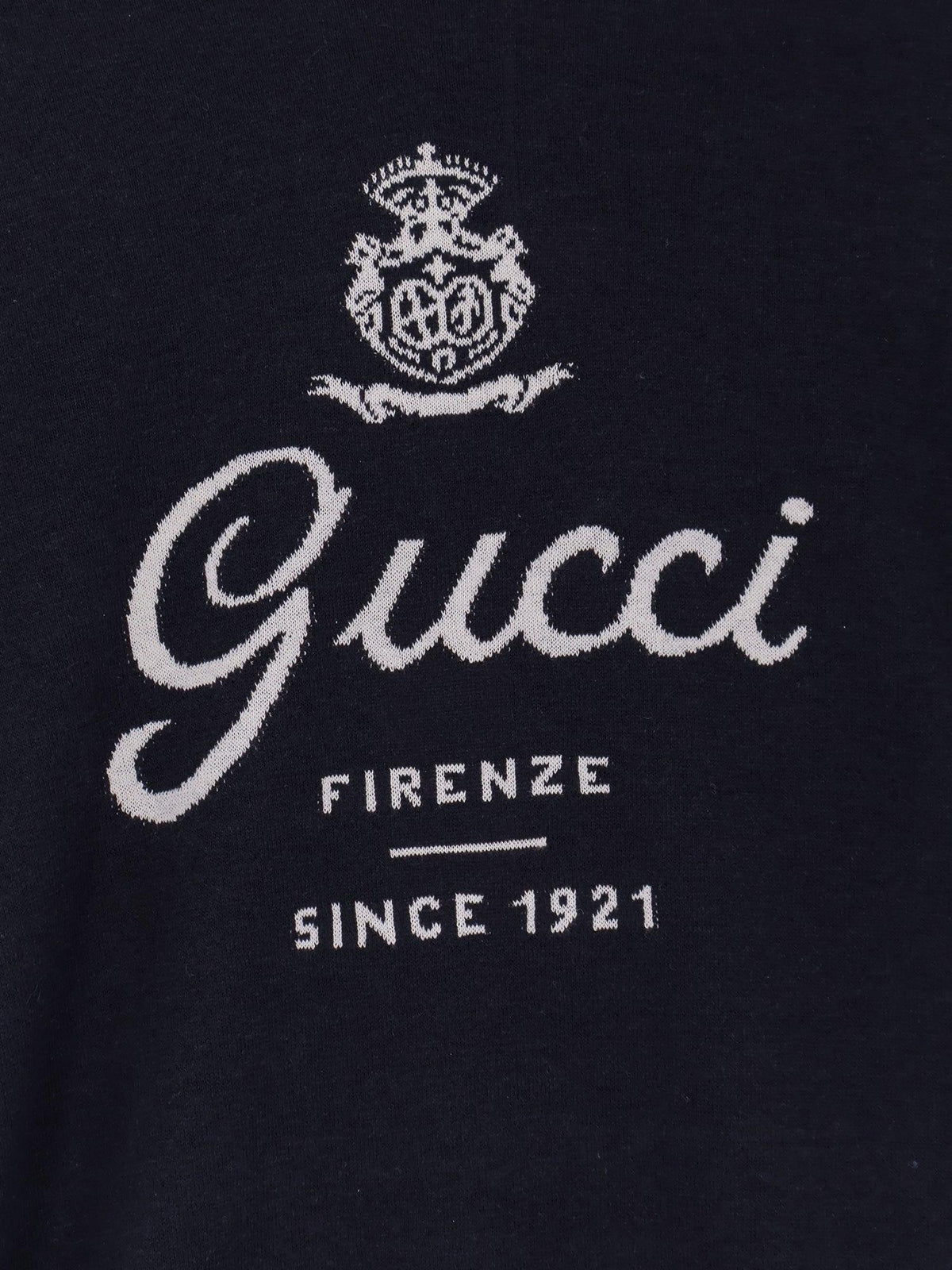 GUCCI Navy Knit T-Shirt for Men