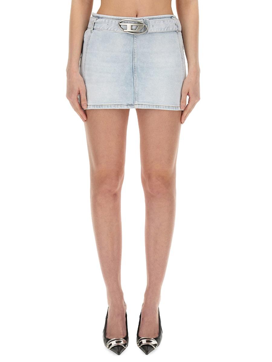 DIESEL Black Mini Skirt Women’s SS24
