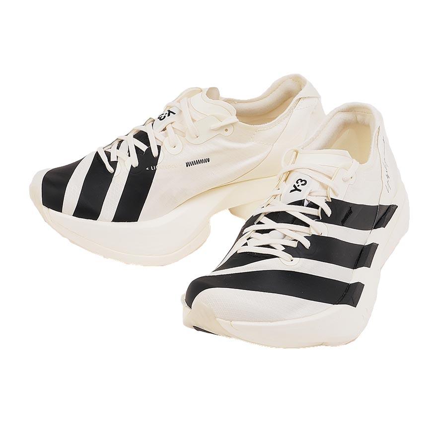 Y-3 Men's Adios Pro 4 Low Top Sneakers KI6875 OWHITE OWHITE BLACK