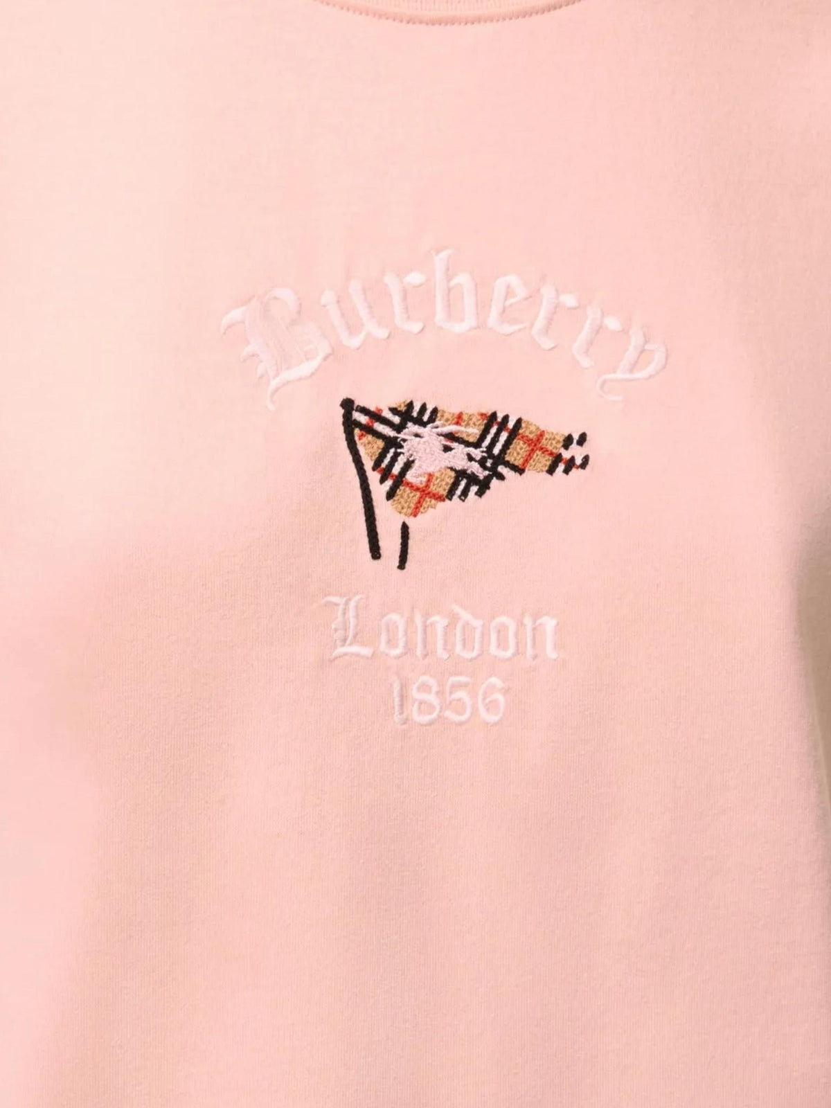 BURBERRY Short Sleeve Cotton T-Shirt Women’s White