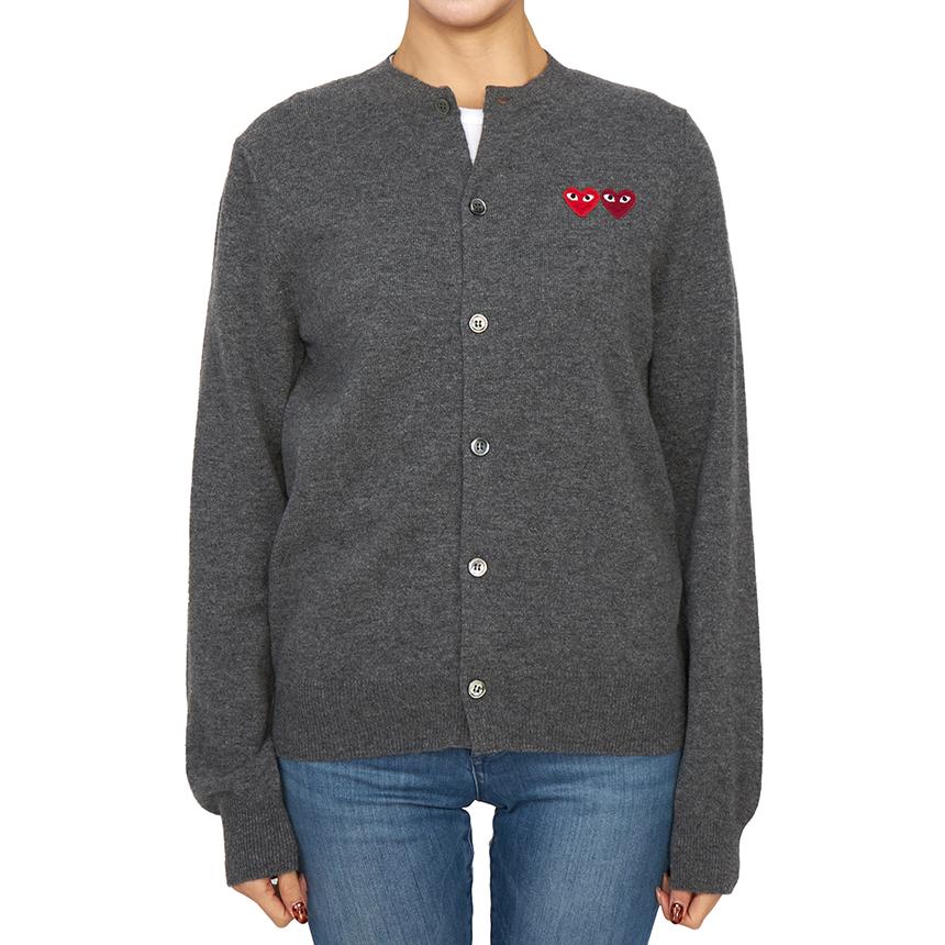 Comme des Garcons Double Heart Logo Unisex Cardigan AX N057 051 3