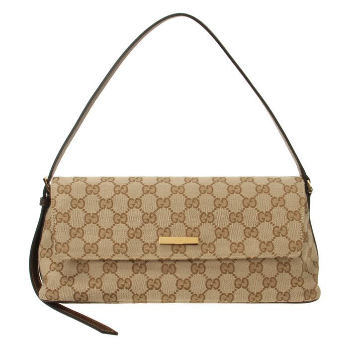GUCCI Madison Medium Shoulder Bag Beige Leather