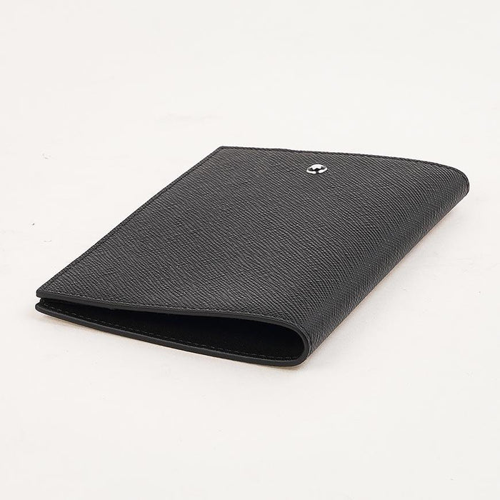 Montblanc Sartorial Black Leather Passport Wallet for Men