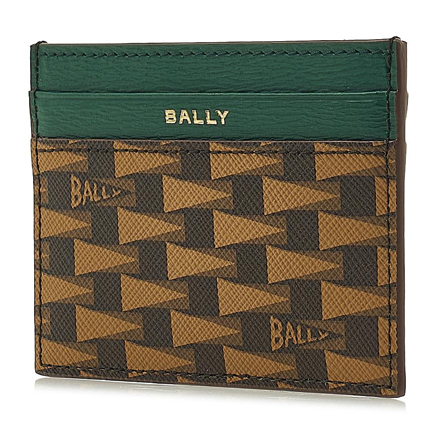BALLY Logo Print Leather Card Holder for Men PNT C CARD CASE I8I4O