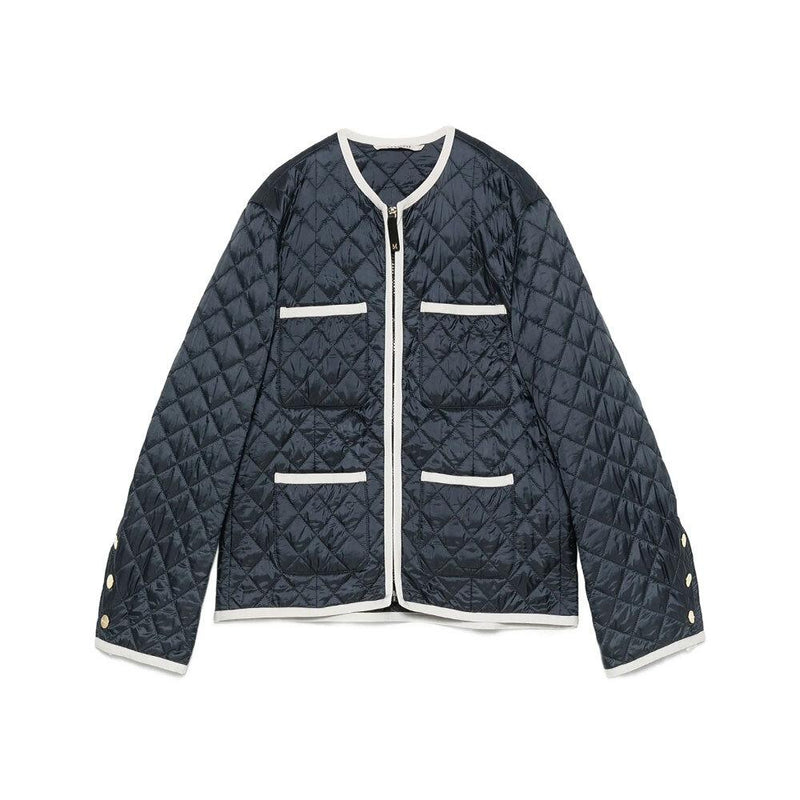 Max Mara Celeste Quilted Jacket Navy 294860 14600
