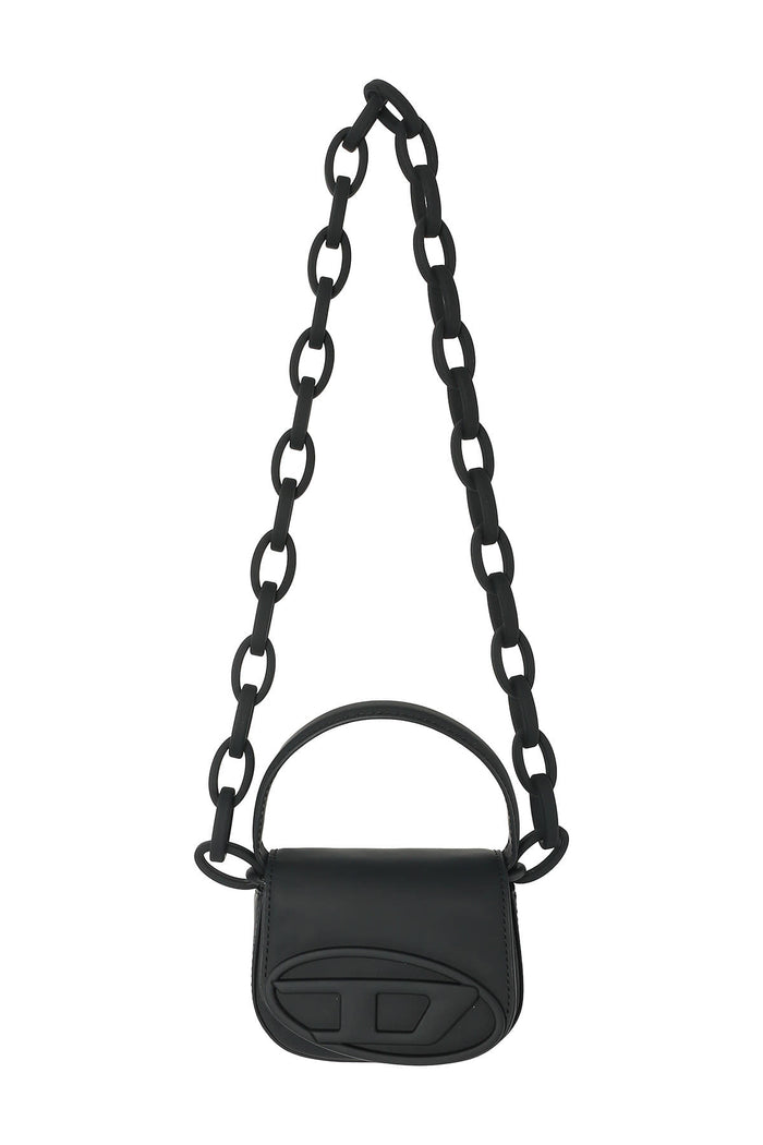 DIESEL 1DR XS Chain Strap Crossbody Bag Black