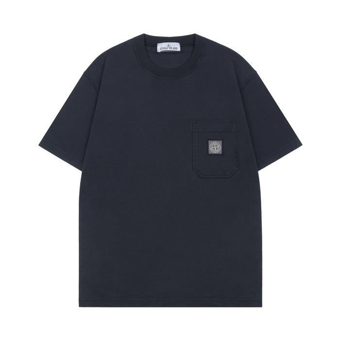 STONE ISLAND Organic Cotton Jersey Logo Patch Slim Fit T-Shirt