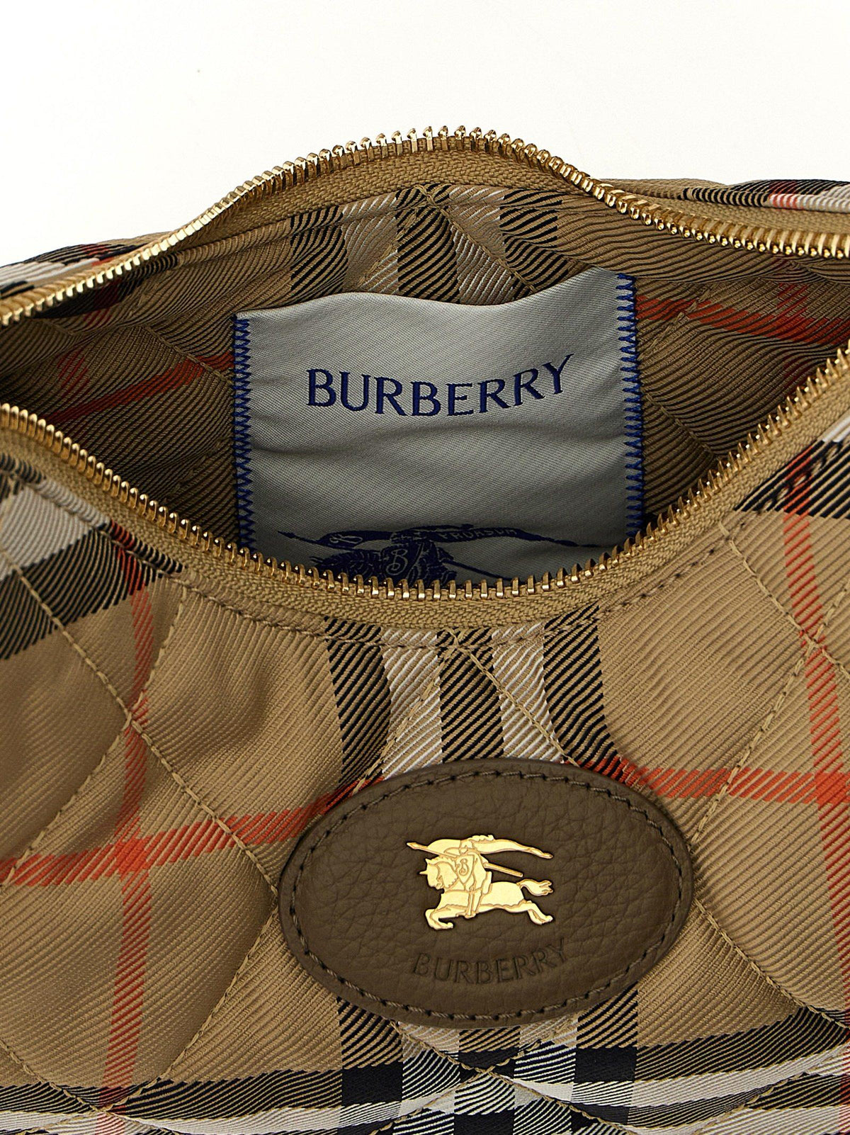 BURBERRY Sand Leather Crossbody Bag