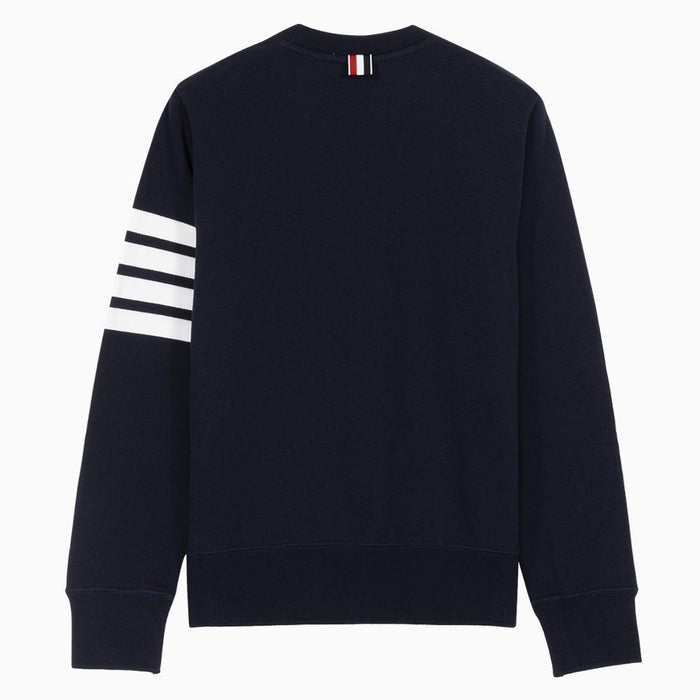 THOM BROWNE Navy Diagonal Armband Classic Sweatshirt Unisex