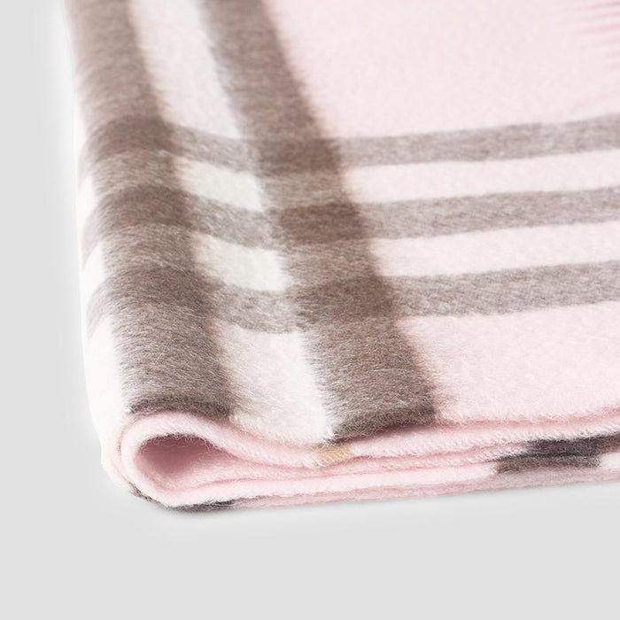 BURBERRY Giant Check Cashmere Scarf Pink 8113947