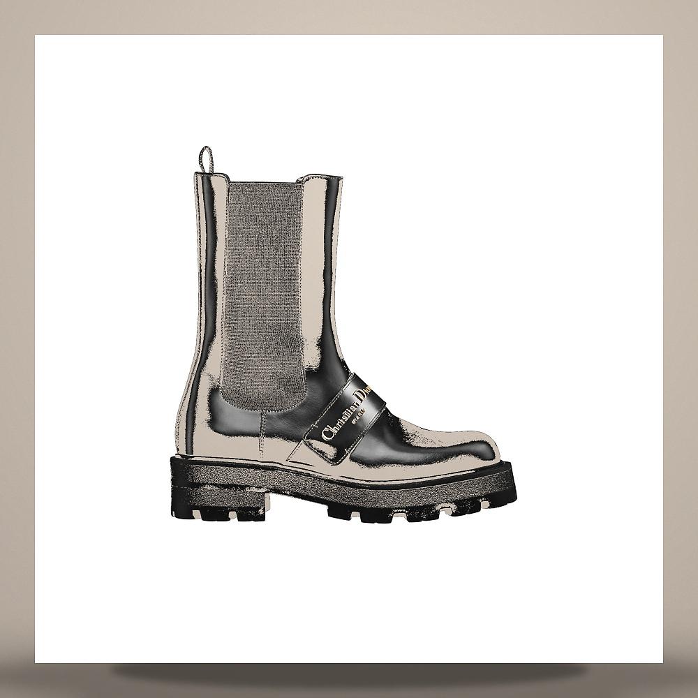 DIOR Black Calfskin D-Quest Ankle Boots KDT115VEA S900