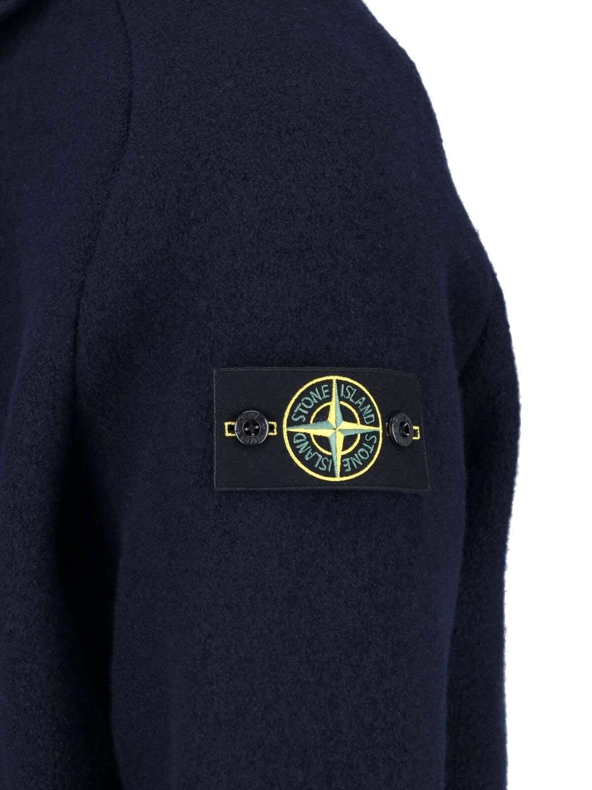 STONE ISLAND Black Nylon Bomber Jacket for Men