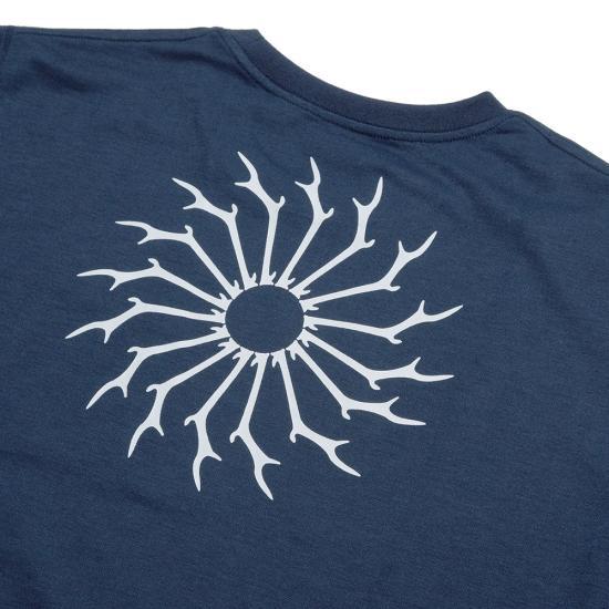 South2 West8 Short Sleeve T-Shirt Men’s Casual Tee White Cotton QV667D NAVY DOM